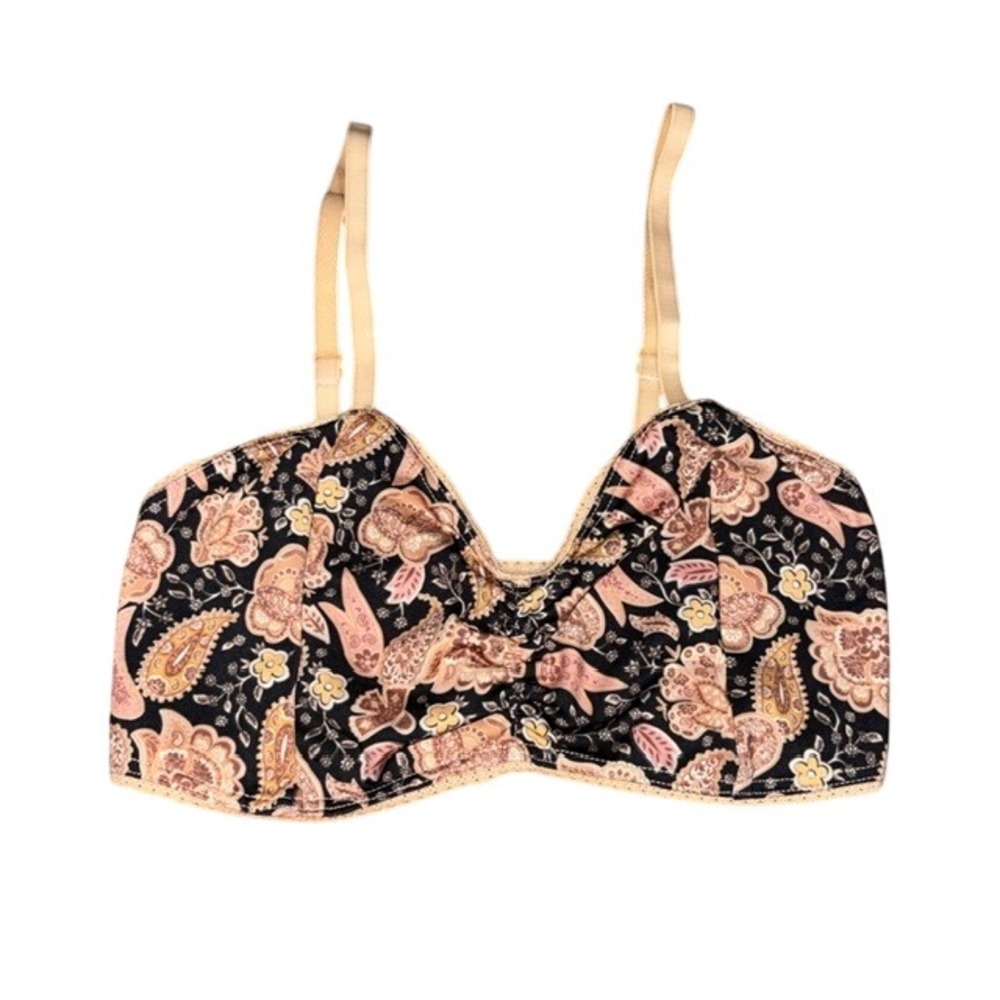 Spell & The Gypsy Floral Paisley Bralette Black Small - Picture 2 of 6